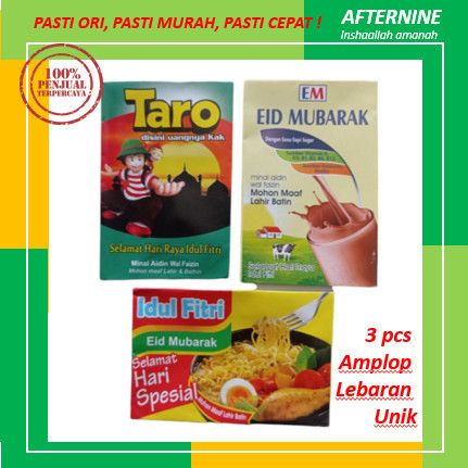 

3 Pcs Amplop Lebaran Unik / Amplop Viral / Amplop Lebaran Lucu