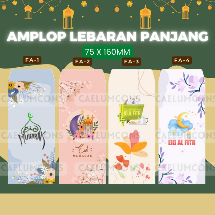 

Amplop Lebaran Idul Fitri Panjang Typpgraphy Series Cashback