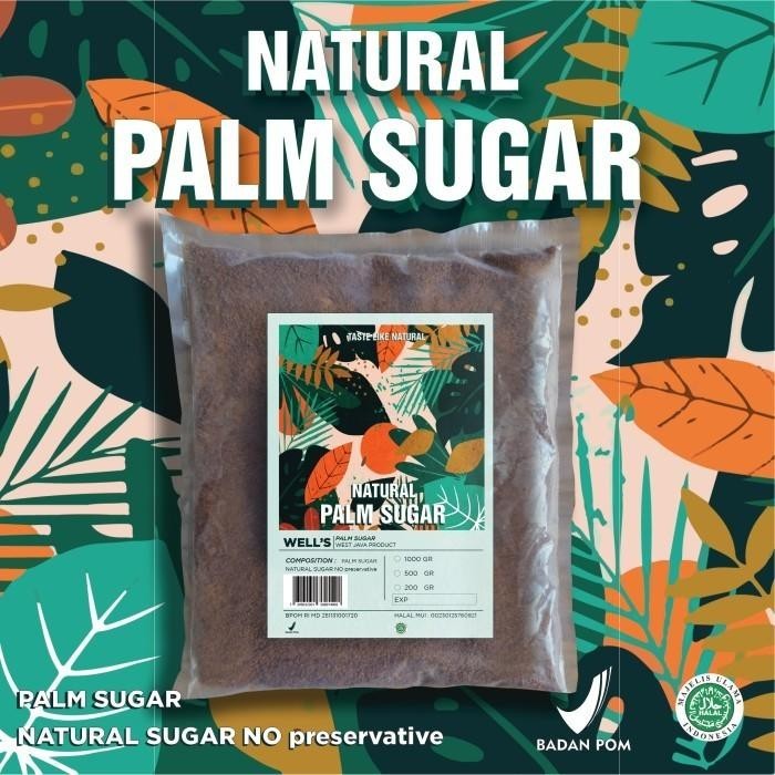 

GULA AREN BUBUK / NATURAL PALM SUGAR POWDER WELLS - 1000 GRAM Best Seller