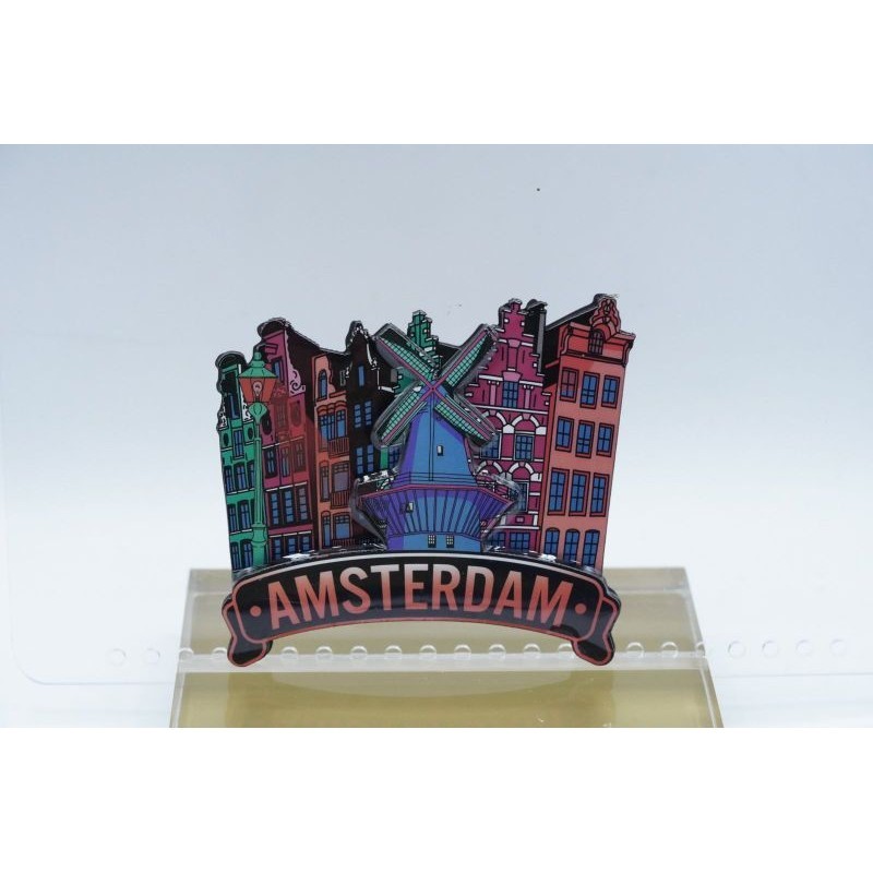 Magnet Fridge Amsterdam City Tempelan Kulkas Merchandise Souvenir Cinderamata