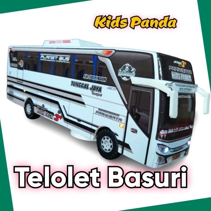 Miniatur Bus Bis Kids Panda Telolet Basuri