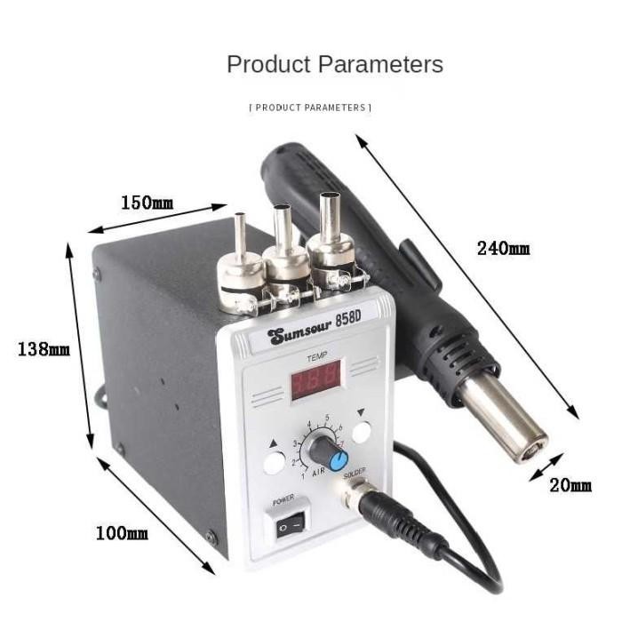 Blower / Solder Uap Quick 220V 700W Original Kaisi 858D Heat Gun