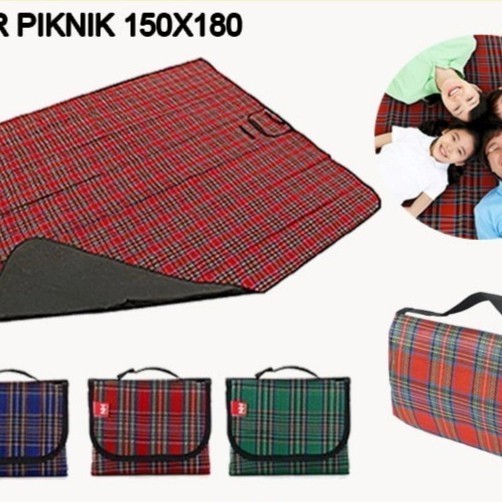 +++++] [COD] TIKAR PIKNIK TIKER LIPAT MATRAS TAMASYA BESAR - 150 X 180 CM