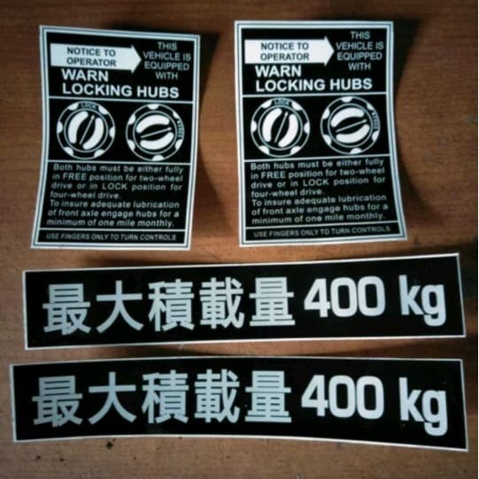 stiker hardtop fj bj 40