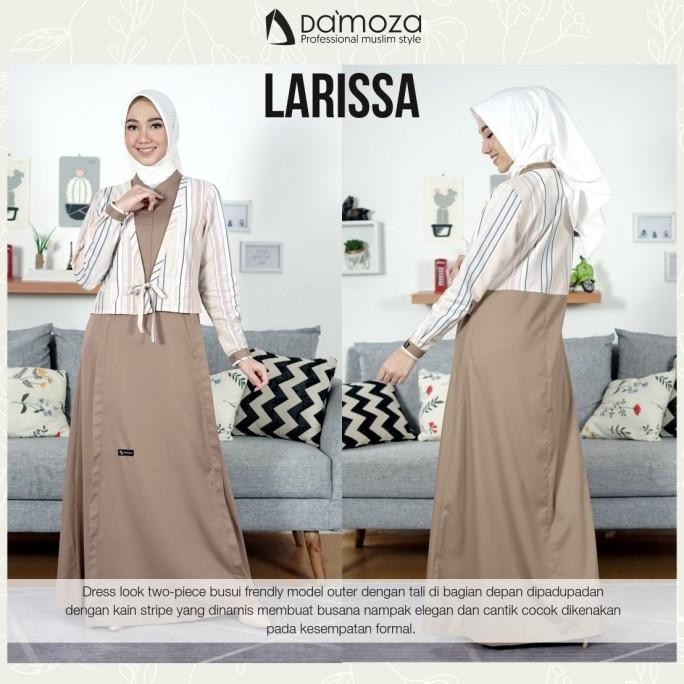 Terlaris Gamis Larissa By Damoza Berkualitas