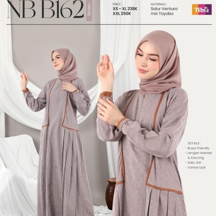 Ready Gamis Nibras Nb B162 Terbaik