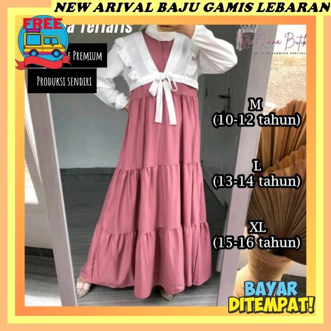 Games Wanita Muslim Terbaru Mewah Kondangan Abaya Bju Shimmer Baju Wanita Panjang Remaja Gmes Longdr