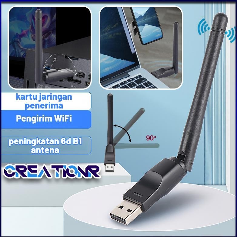 Best Produk Mt7601 Kartu Jaringan Nirkabel USB WiFi Pemancar Nirkabel Set-Top Box Penerima Nirkabel 