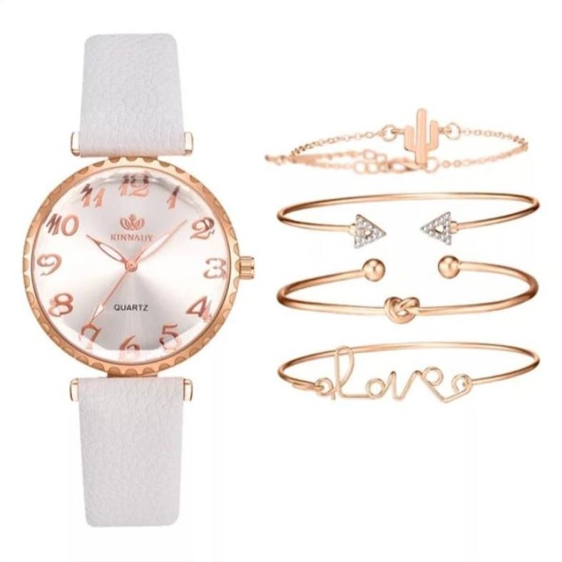 {JAM} set jam tangan wanita import premium / jam set gelang fashion wanita TERLARIS