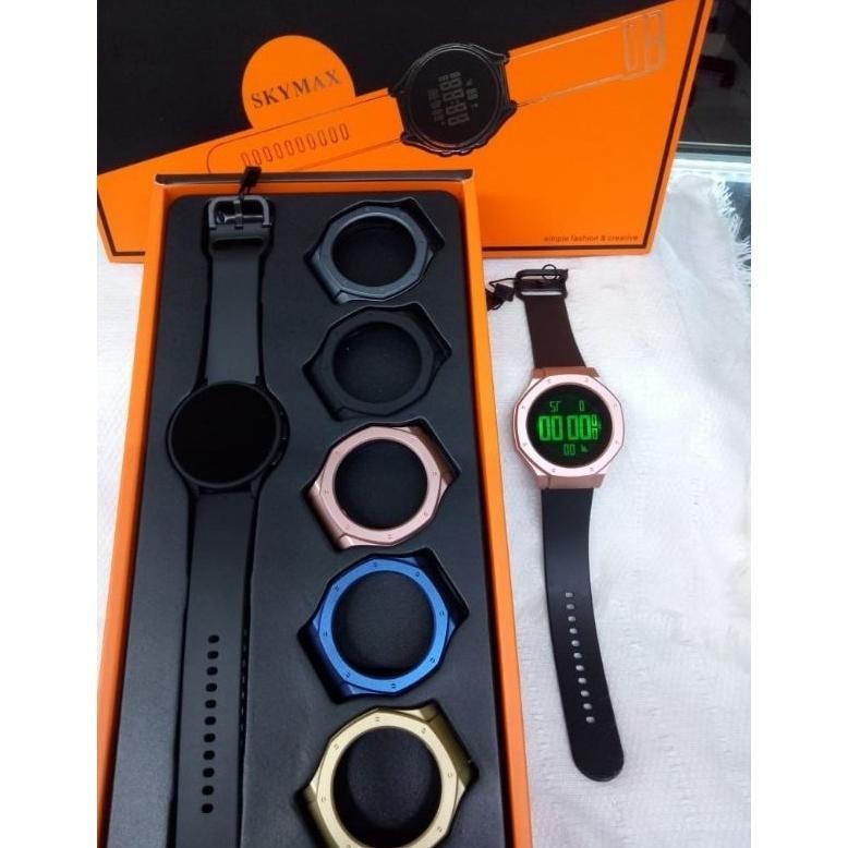 {JAM} [BSHOP] TERBARU JAM TANGAN SKYMAX 2218G original 1 SET FREE GELANG water resistant TERLARIS