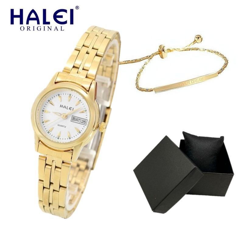 {JAM} 80. MAXCO WATCHES HALEI JAM TANGAN WANITA CEWEK PEREMPUAN ORIGINAL RANTAI STAINLESS STEEL TERB