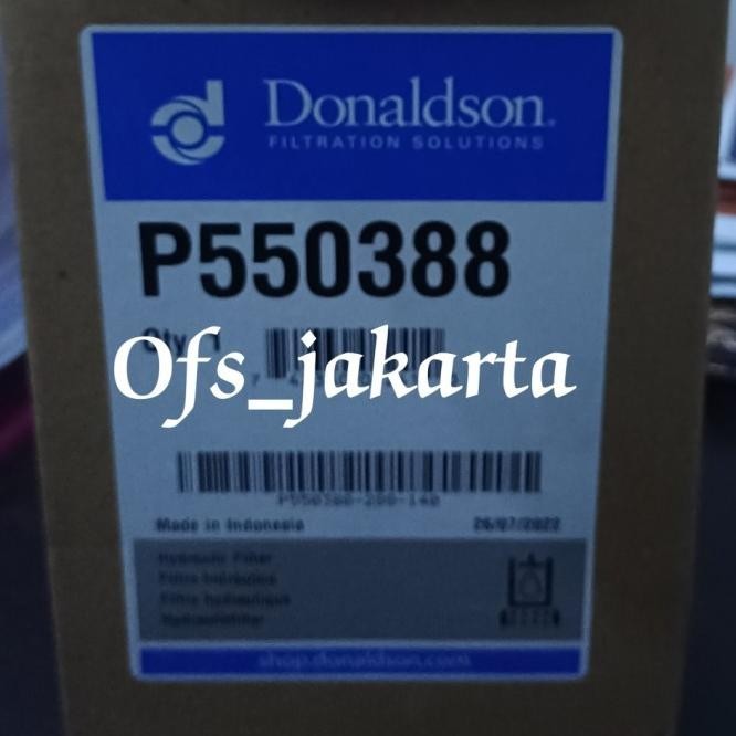 Filter Hydraulic P55-0388 / P550388 Donaldson