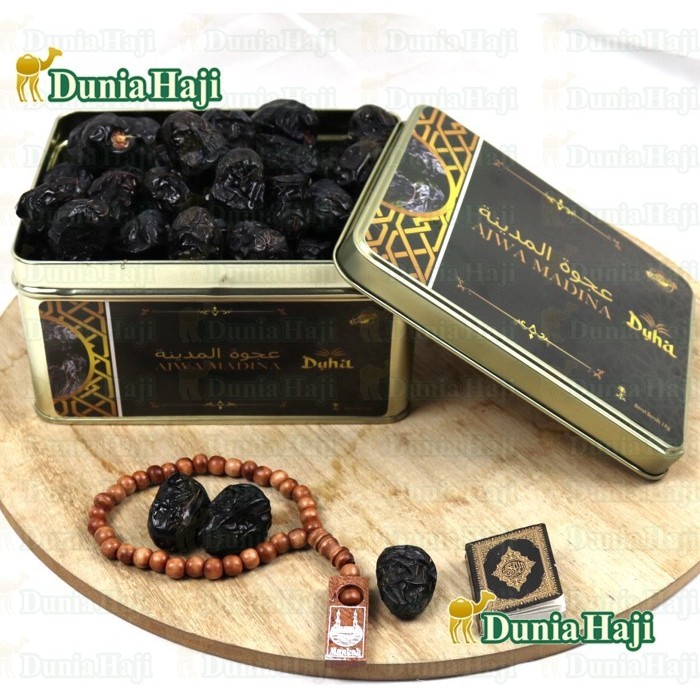 

Buruan beli] Kurma Ajwa Aliyah Al Fatih 1Kg Kurma Nabi Asli Madinah Kemasan KALENG