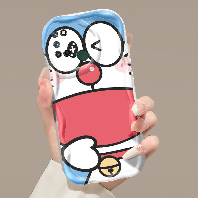 Casing Hp Realme 7i Realme C17 Realme 7 Pro Realme Narzo 20 Pro Case Doraemon dan tertawa pola pusak