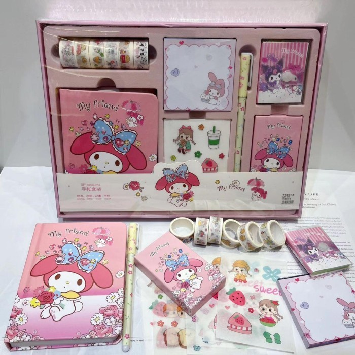 

Dijual Kr Paket Alat Tulis 7In 1 Diary Notebook Sanrio Hot Sale