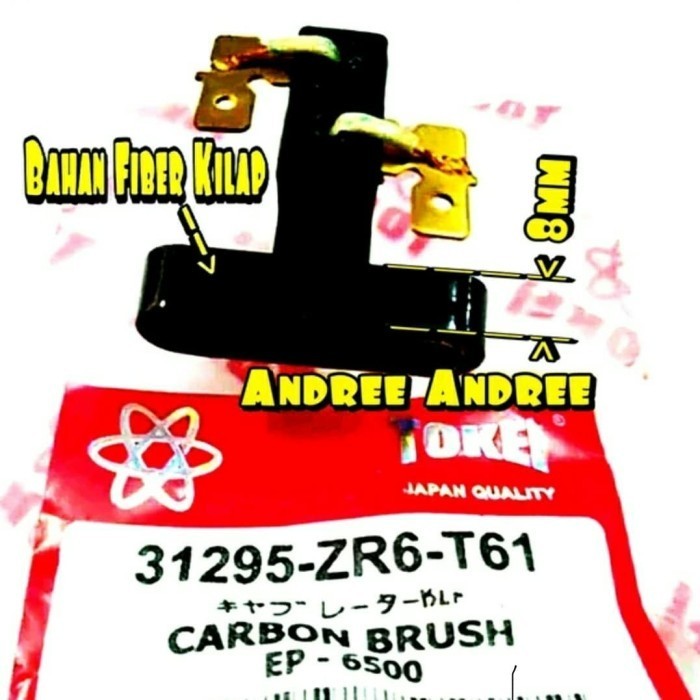 ~~~] Carbon Brush - Kool Dinamo Genset Bensin 5000 6500 9000 watt