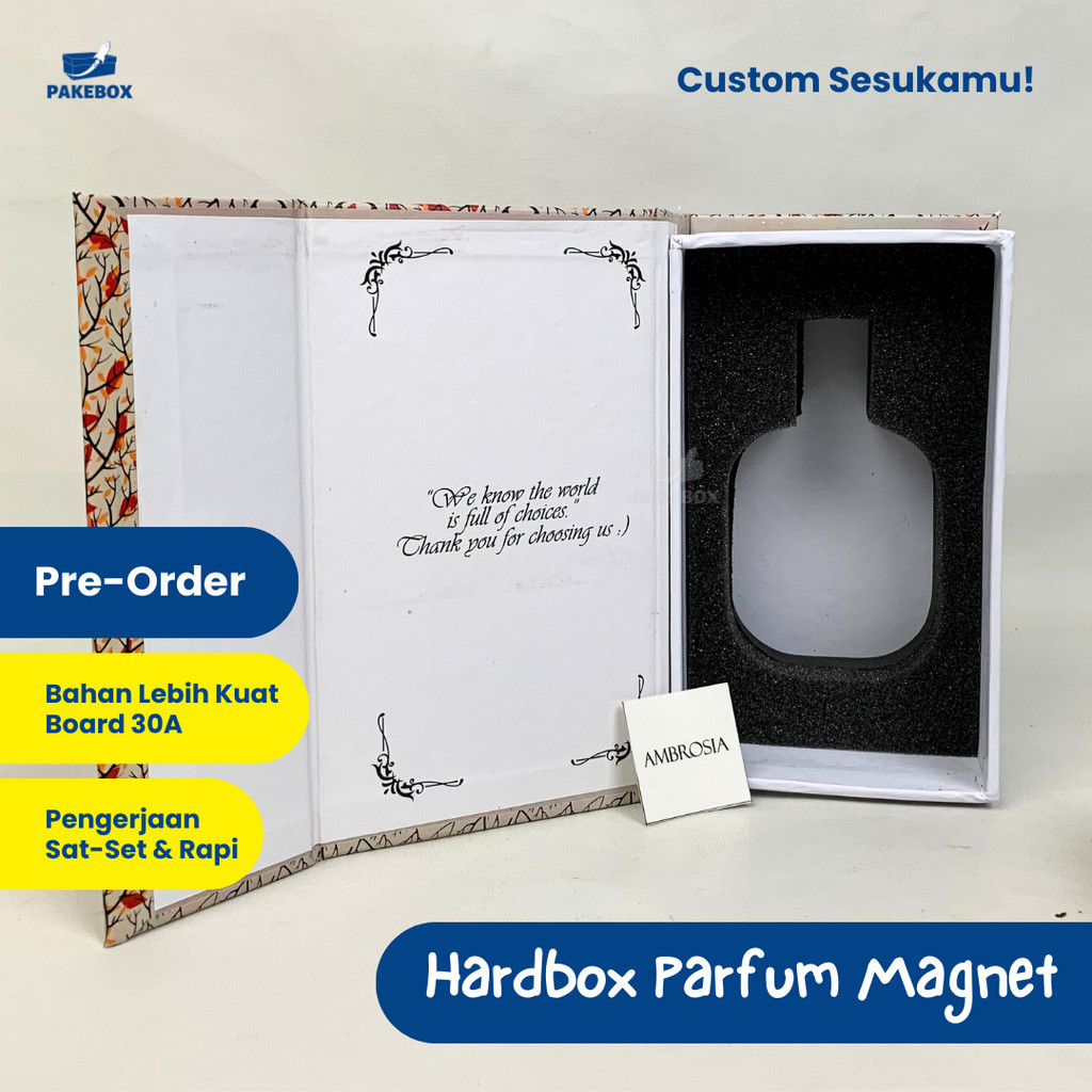 𝐏𝐀𝐊𝐄𝐁𝐎𝐗 Hardbox Custom Magnet Parfum - Kotak Kado Unik - Gift Box Custom Murah/Box Parfum/Box Hamper
