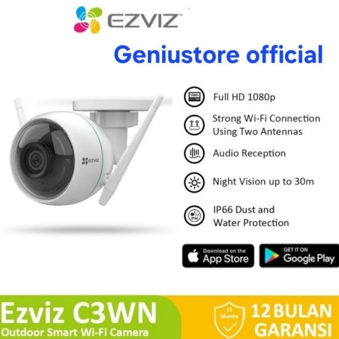 Cctv Ezviz C3Wn 2Mp Smart Wifi Camera Cctv Outdoor Delvikastore
