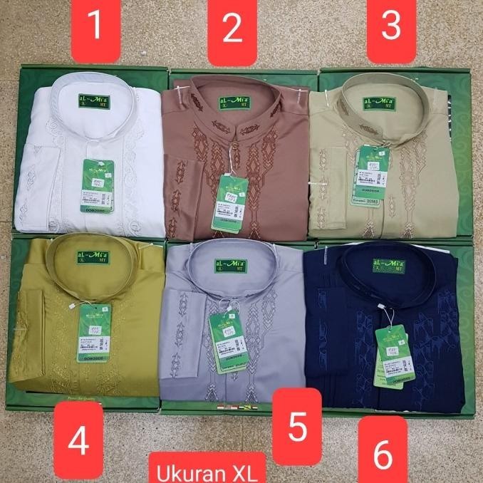 Terbaik Koko Al Mia Lengan Panjang Original Al-Mia Ukuran Xl Berkualitas