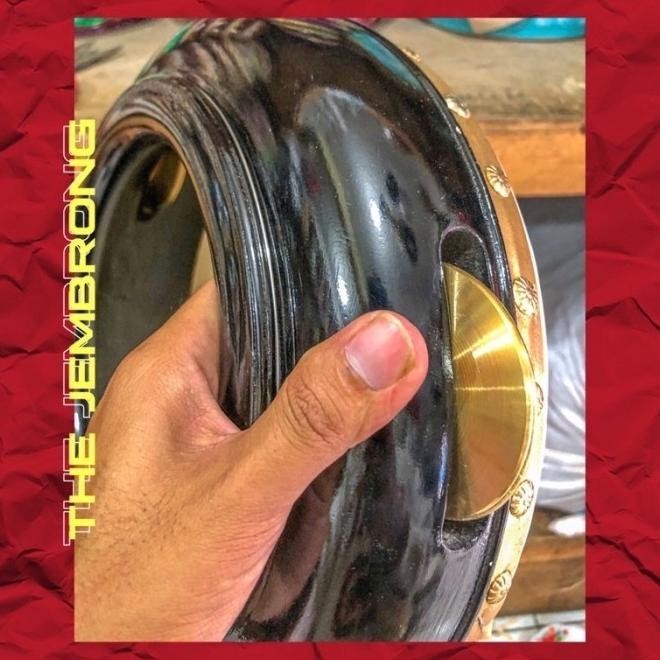 (BISA COD) REBANA HADROH JEPARA HITAM KAYU MAHONI TERBANGAN SATUAN | PETERSTOREZ