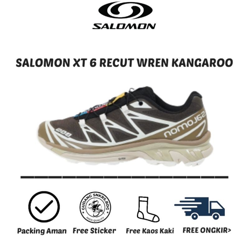 (GUDANGSNKRS) Salomon Xt 6 Recut Wren Kangaroo