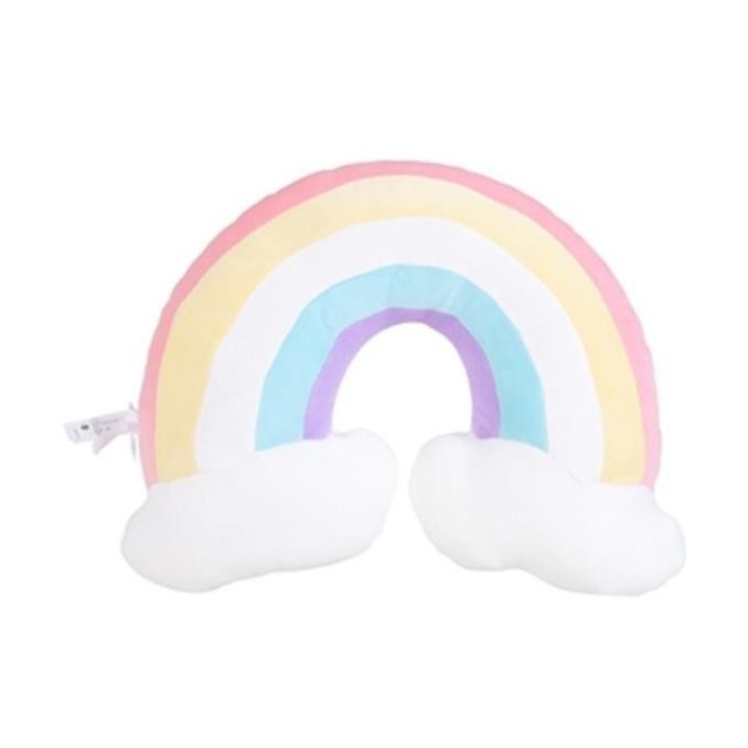Bantal Leher Bentuk Pelangi - MINISO Summer Rainbow Series Plus Pillow