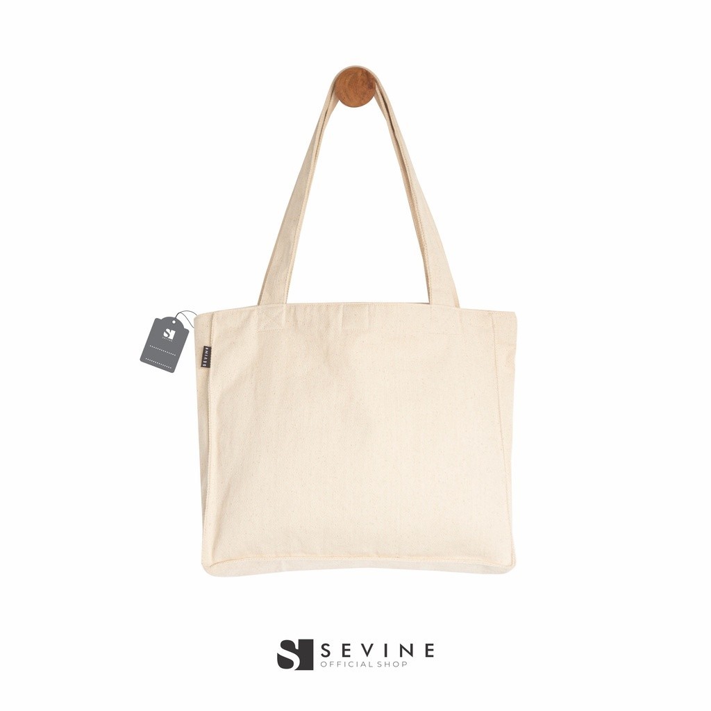 [BEST DEAL] Sevine Totebag Kanvas Daisy Tas Wanita Tote Bag Kantong Laptop Kuliah Sekolah Kerja Y2K