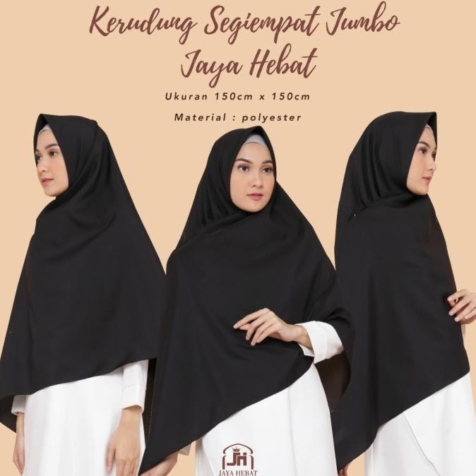 Sale Hijab Jilbab Kerudung Segi Empat Jumbo 150X150 S4Al Jaya Hebat Viral 