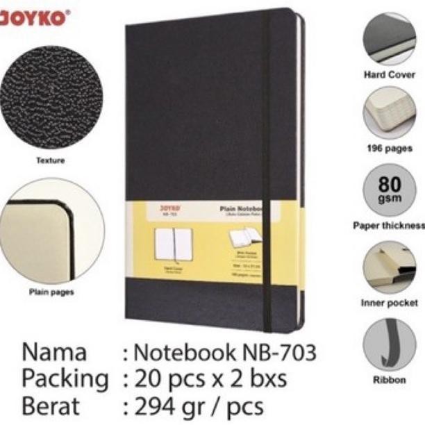 

Limited Nb703 Plain Notebook / Agenda / Diary Buku Catatan Polos Joyko Nb-703 Berkualitas