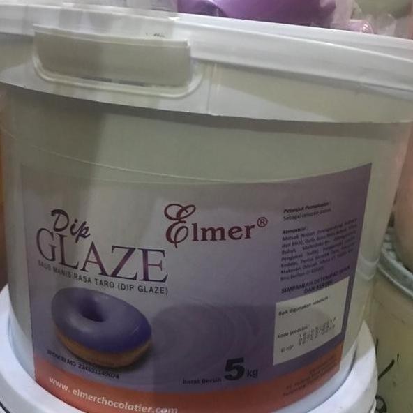 

Topping Elmer Dip Glaze - Topping Donat Rasa Talas (Taro) 5kg - Gosend - kuigrocery