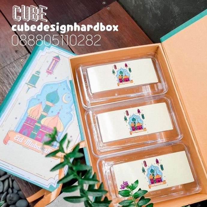 populer] dus box kue kering lebaran 3 toples stiker
