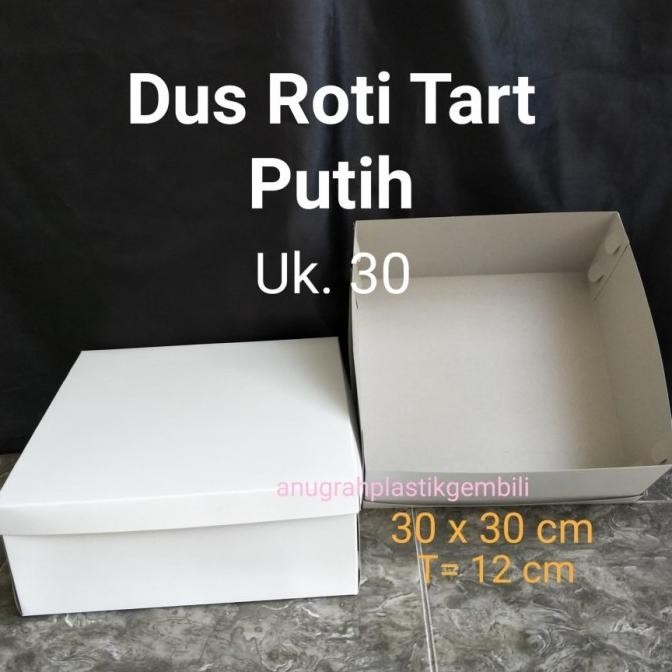 populer] Dus tart / Dus kue putih polos PER PACK
