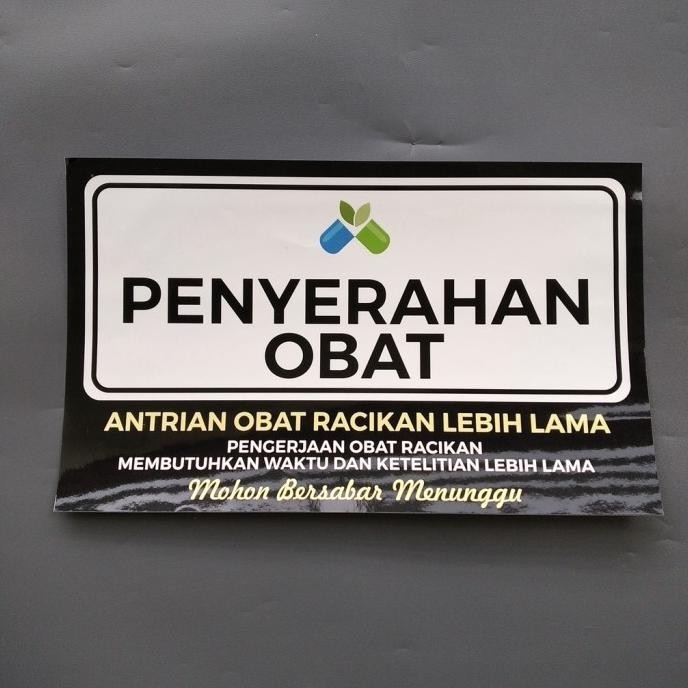 

Buruan beli] Stiker Kesehatan Penyerahan Obat - Sign Rambu Tempat Pengambilan Obat