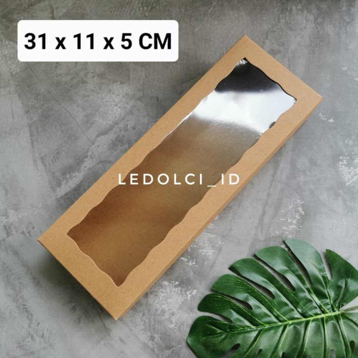 

&<&<&<&] (10 PCS) CB311105 - KRAFT BOX MIKA BROWNIES DUS CAKE TEBAL L 31x11x5