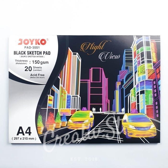 

Promo Bulan Ini Sketch Book Joyko Black Sketch Pad-3001 A4 150 Gsm Kertas Hitam Terlaris