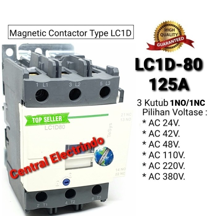 Magnetic Contactor Lcid-80M7 220Vac.