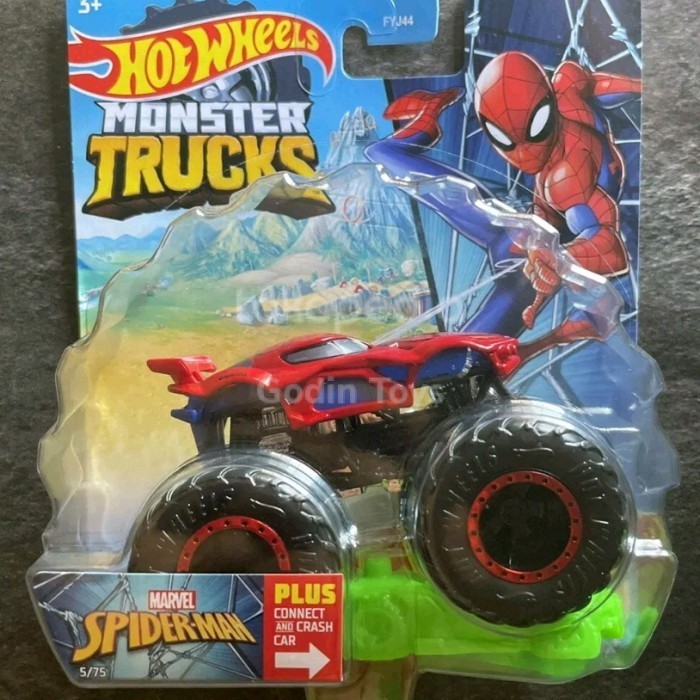 Terbaru Monster Trucks Spiderman Spider-Man Marvel Avengers Hot Wheels Truck Promo Terlaris