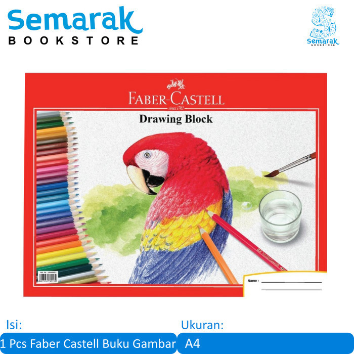

Produk Faber Castell Drawing Book Parrot Buku Gambar A4 Murah