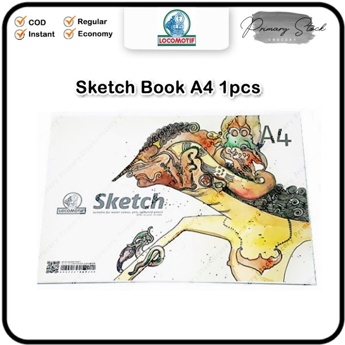 

Hot Sale Buku Sketsa Gambar A4 Tebal Murah 25 Lembar Locomotif 150 Gsm Trendi