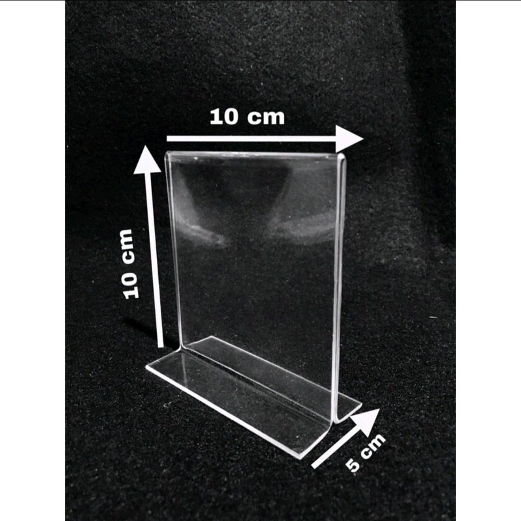 

nomor meja akrilik 10 cm x 10 cm model T
