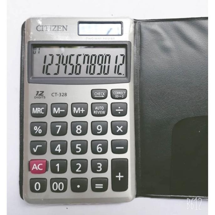 

Special - KALKULATOR CITIZEN CT 328 - 12 DIGIT - CHECK AND CORRECT - UKURAN MINI ..