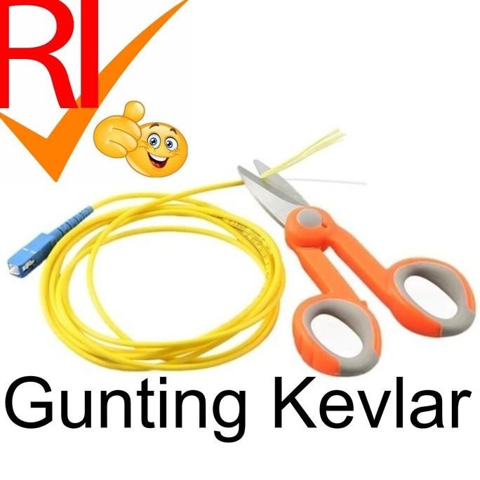 

Update! Gunting FO Serat Kevlar Scissors Cutting Tool Fiber Optic .,