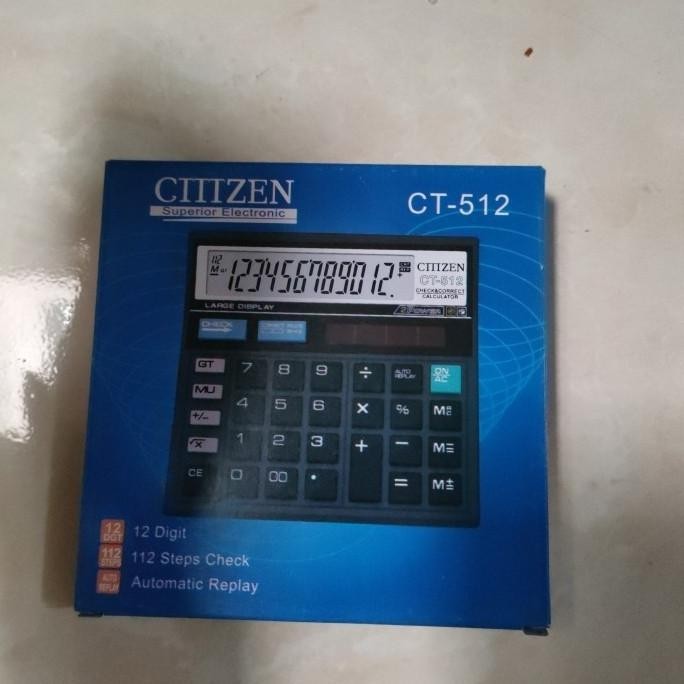 

Terlaris Kalkulator 12 Digit / Calculator Citizen CT 512 - Kincizen ..