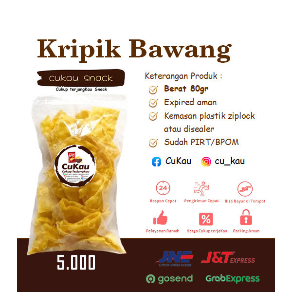 

Keripik Bawang Snack / ngemil makanan ringan / cemilan kiloan murah / COD / PROMO 5000 - Cukau Snacks