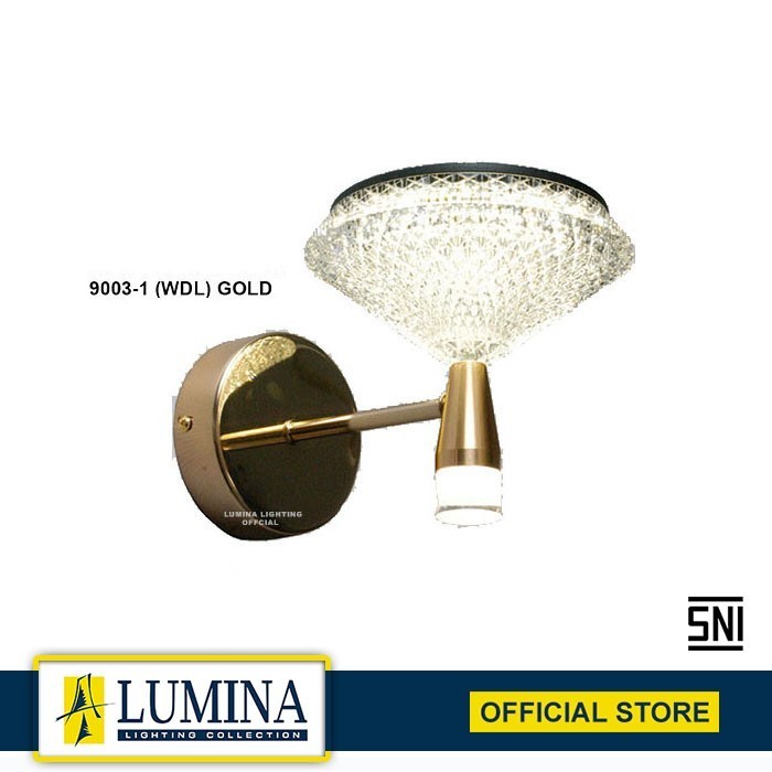 Lumina Lampu Dinding Lumina Model 9003-1-WDL Gold