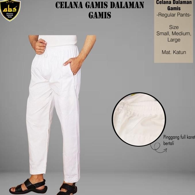 Big Sale Celana Sirwal Putih Pria Dewasa Dalaman Jubah Gamis Pria Celana Sirwal Viral 