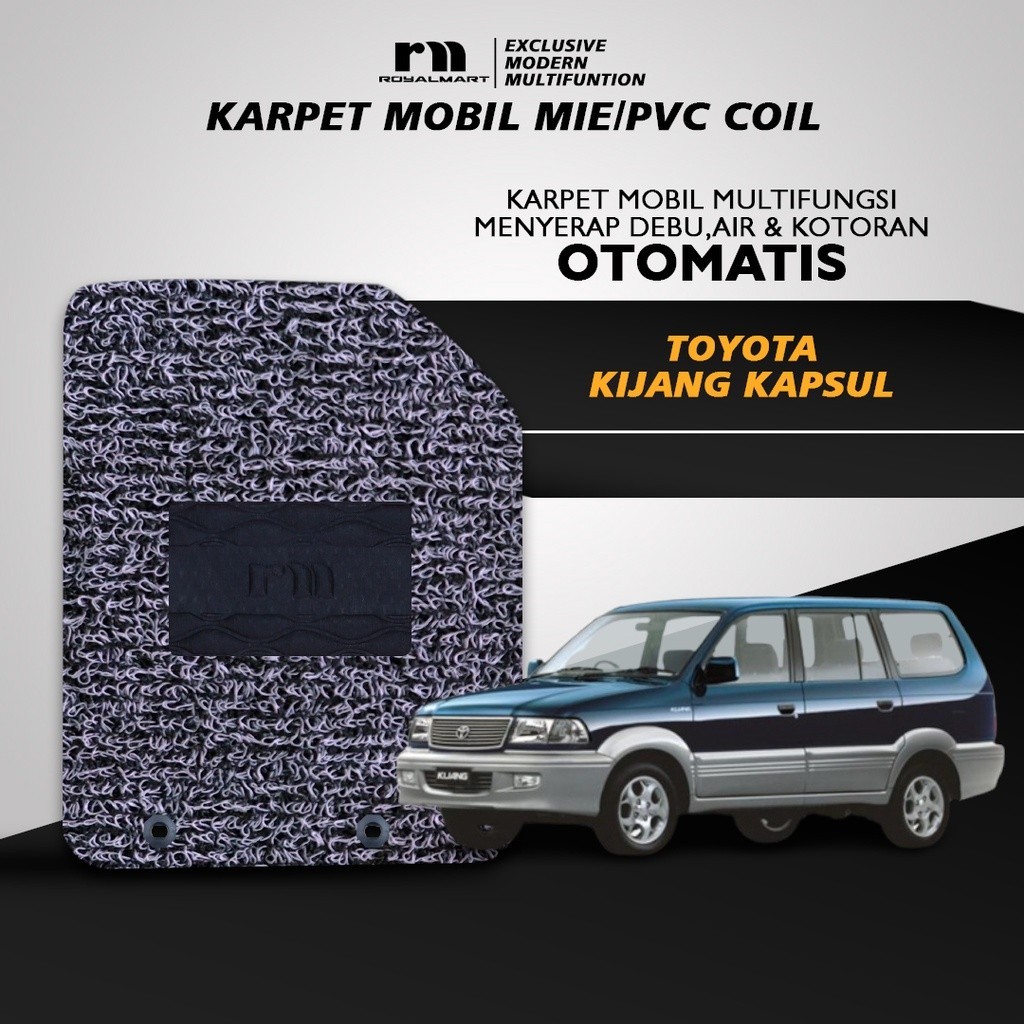 ROYAL MART Karpet Mobil Mie Premium TOYOTA KIJANG KAPSUL Full Bagasi 2 Warna