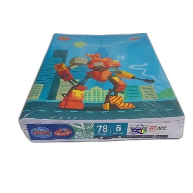 

Wow Buku Tulis Sidu 78 Lembar (Isi 5 Buku) Trendi