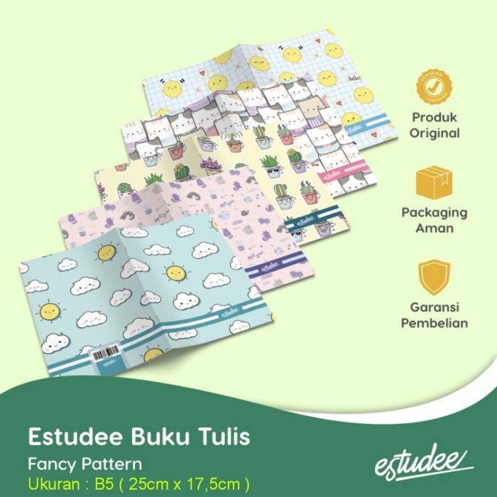 

Sale Buku Tulis Estudee Fancy Pattern B5 48 Lembar Isi 10 Bagus