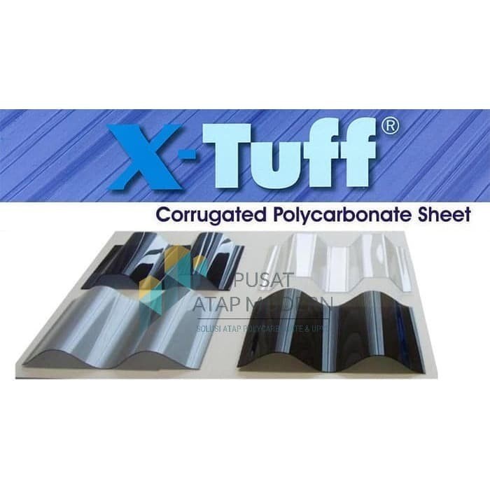 X-Tuff Atap Polycarbonate Ukuran 2,1 Meter Original Dan Terpercaya